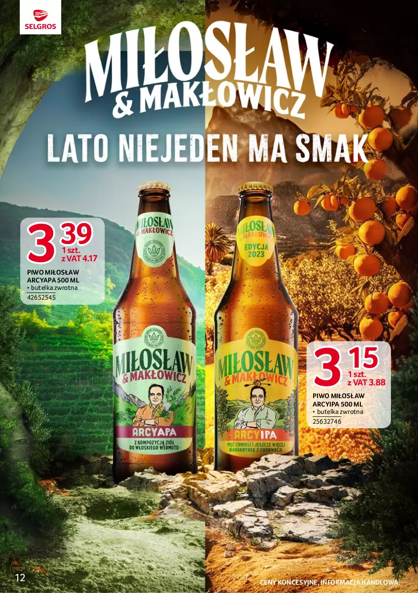 Gazetka promocyjna Selgros - Katalog Markowe Produkty - ważna 18.05 do 01.06.2023 - strona 12 - produkty: Piwo