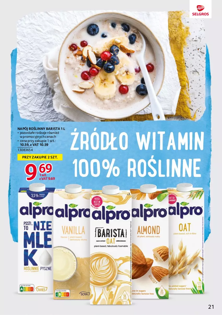 Gazetka promocyjna Selgros - Katalog Markowe Produkty - ważna 18.05 do 01.06.2023 - strona 21 - produkty: Napój, Napój roślinny