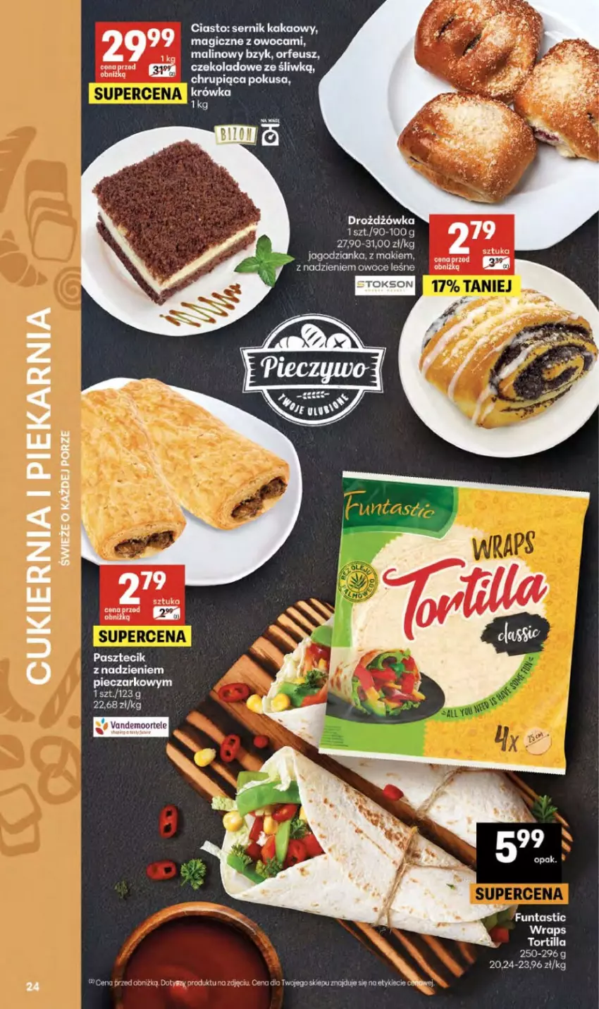 Gazetka promocyjna Delikatesy Centrum - Franczyza DC20 Czwartek - ważna 14.05 do 20.05.2026 - strona 24 - produkty: Cukier, Jagodzianka, Kakao, Owoce, Piec, Ser