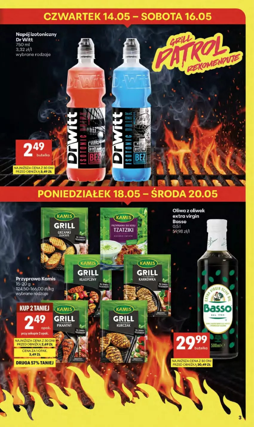 Gazetka promocyjna Delikatesy Centrum - Franczyza DC20 Czwartek - ważna 14.05 do 20.05.2026 - strona 3 - produkty: Grill, Kamis, LG, Napój, Napój izotoniczny, Oliwa z oliwek