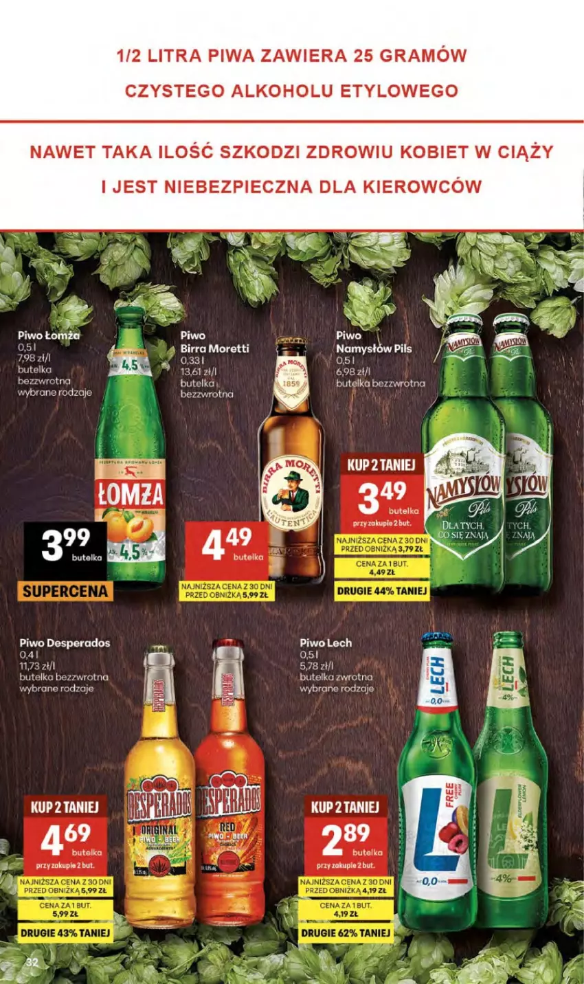 Gazetka promocyjna Delikatesy Centrum - Franczyza DC20 Czwartek - ważna 14.05 do 20.05.2026 - strona 32 - produkty: Desperados, Gin, Gra, Namysłów, Piec, Piwa, Piwo