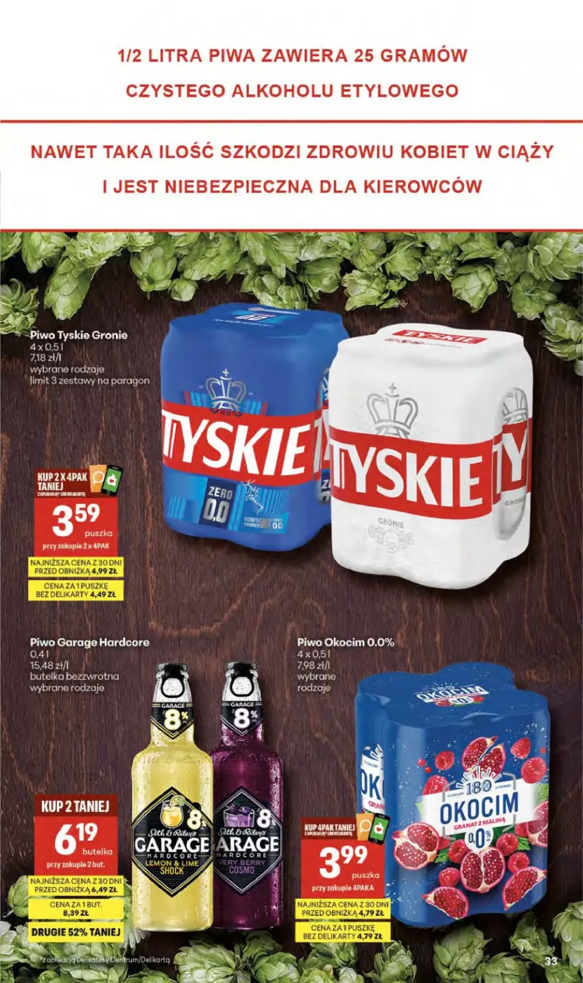 Gazetka promocyjna Delikatesy Centrum - Franczyza DC20 Czwartek - ważna 14.05 do 20.05.2026 - strona 33 - produkty: Gra, Koc, Okocim, Piec, Piwa, Piwo, Tyskie