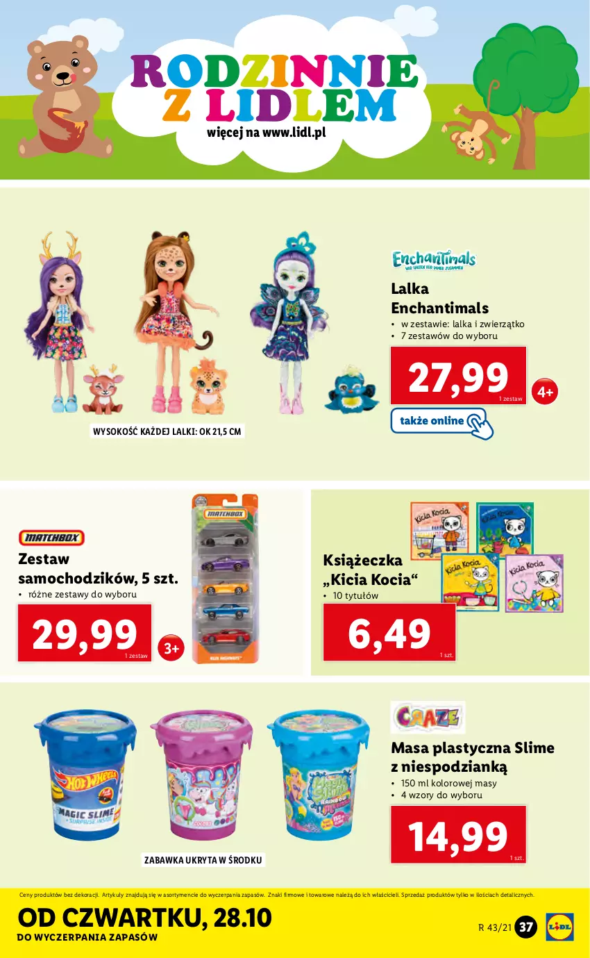 Gazetka promocyjna Lidl - GAZETKA - ważna 25.10 do 31.10.2021 - strona 37 - produkty: Chodzik, Enchantimals, Koc, Lalka, Sok, Zabawka