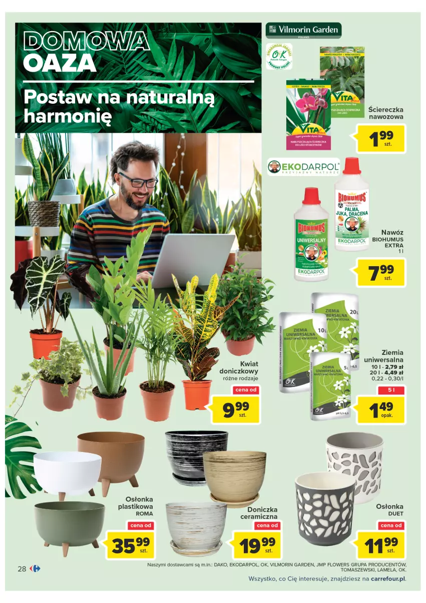 Gazetka promocyjna Carrefour - Gazetka Carrefour - ważna 08.02 do 28.02.2022 - strona 28 - produkty: Biohumus, Mus, Osłonka, Palma