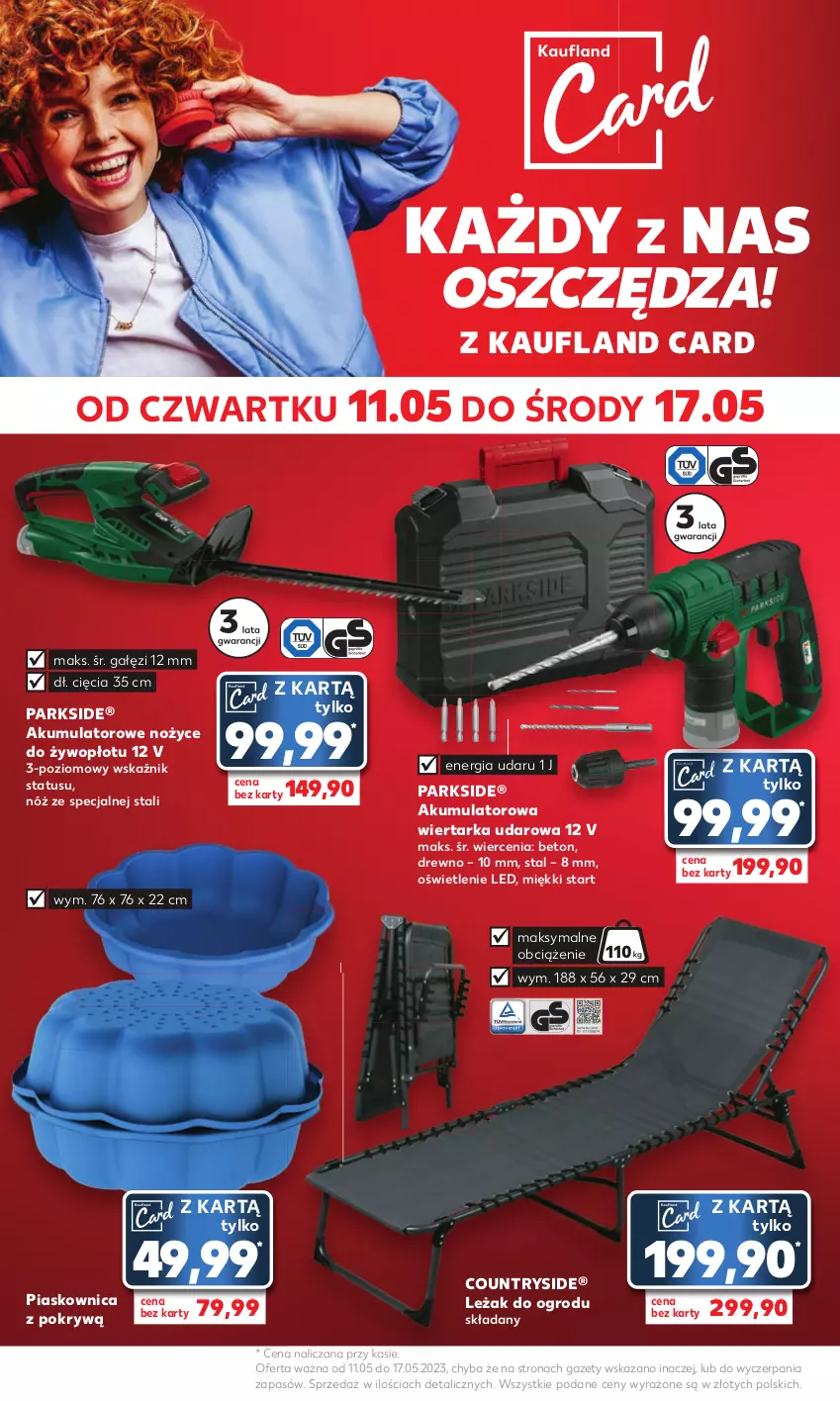 Gazetka promocyjna Kaufland - Mocny Start - ważna 15.05 do 17.05.2023 - strona 18 - produkty: Akumulator, Noż, Nożyce, Parkside, Tarka, Wiertarka, Wiertarka udarowa