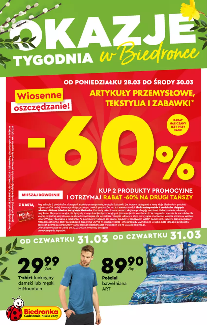 Gazetka promocyjna Biedronka - Okazje tygodnia - ważna 28.03 do 13.04.2022 - strona 1 - produkty: Dron, Fa, Gra, Parka, Rama