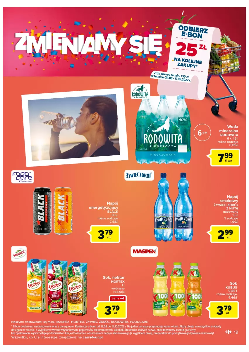 Gazetka promocyjna Carrefour - Gazetka Zmieniamy się Carrefour Kalisz - ważna 24.08 do 29.08.2022 - strona 19 - produkty: Fa, Olej