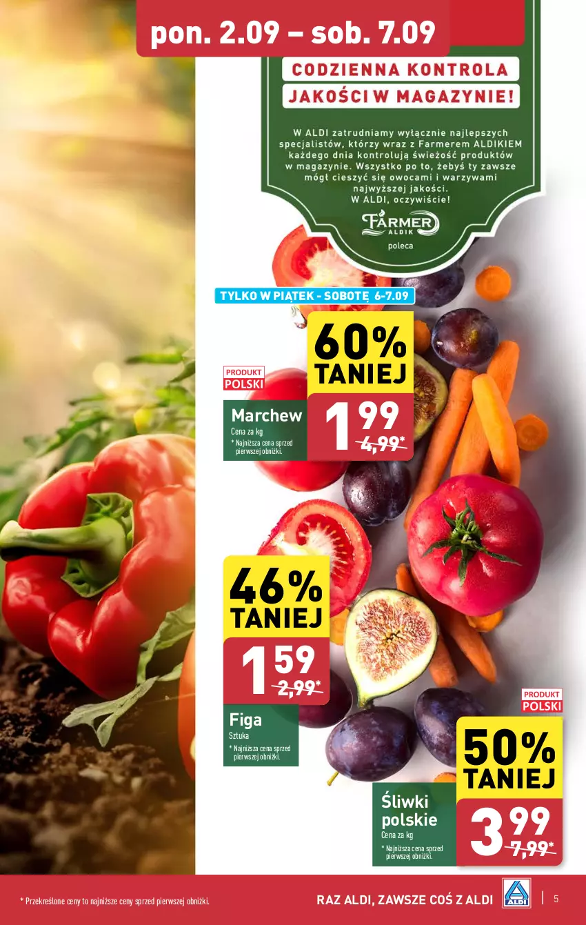 Gazetka promocyjna Aldi - Farmer ALDIK poleca świeże owoce i warzywa - ważna 02.09 do 07.09.2024 - strona 5