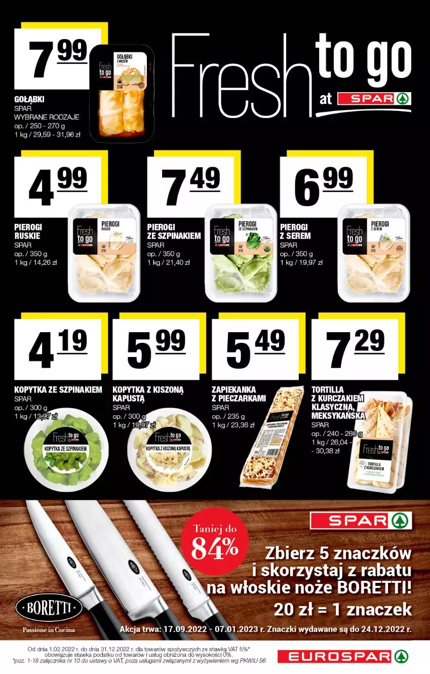 Gazetka promocyjna Spar - EuroSpar - ważna 13.11 do 23.11.2022 - strona 13 - produkty: Kapustą, Kopytka, Kurczak, LG, Noż, Ser, Szpinak, Zapiekanka