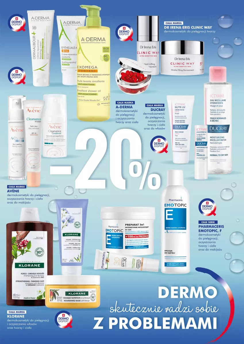 Gazetka promocyjna Super Pharm - Gazetka - ważna 21.03 do 06.04.2022 - strona 5 - produkty: A-derma, Acer, Clin, Clinic Way, Ducray, Emulsja, Fa, Gin, Klorane, Kosmetyki do pielęgnacji, Makijaż, Mango, Pharmaceris, Top