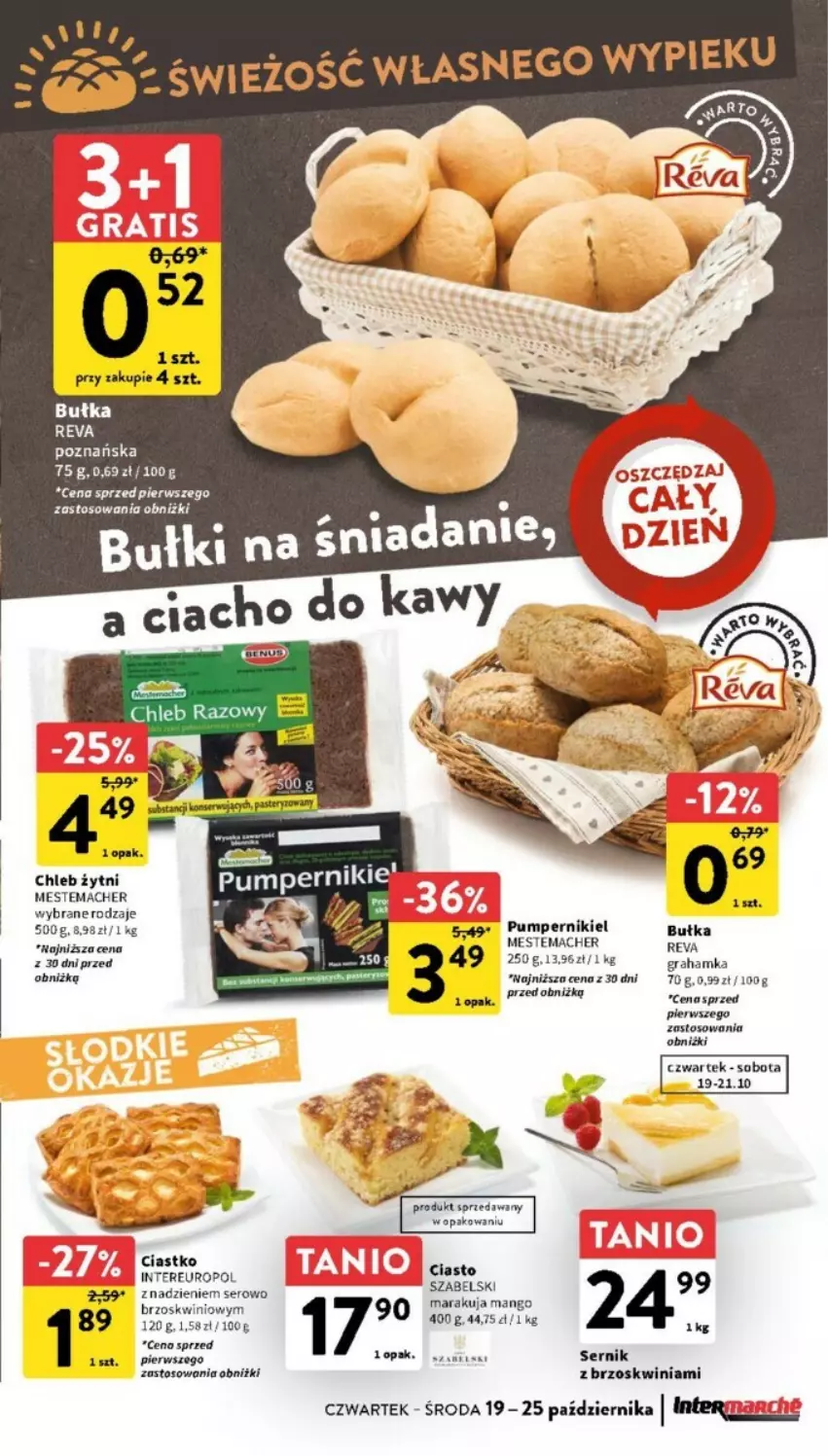 Gazetka promocyjna Intermarche - ważna 19.10 do 25.10.2023 - strona 11 - produkty: Bułka, Chleb, Gra, Mango, Ser