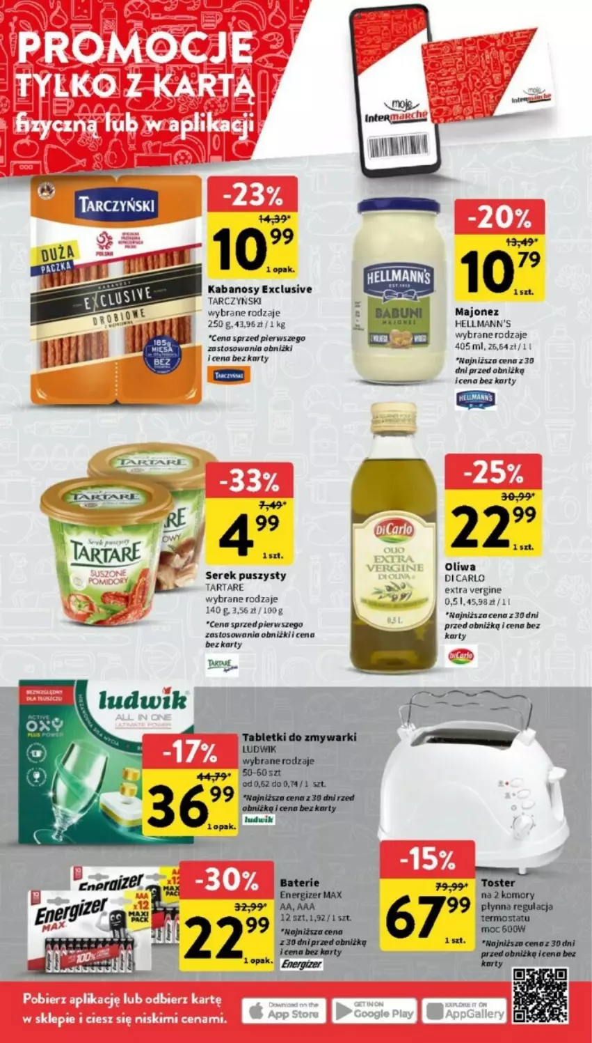 Gazetka promocyjna Intermarche - ważna 19.10 do 25.10.2023 - strona 2 - produkty: Fa, Gin, Kabanos, Majonez, Ser, Serek, Serek puszysty, Tarczyński, Tarta, Tartare