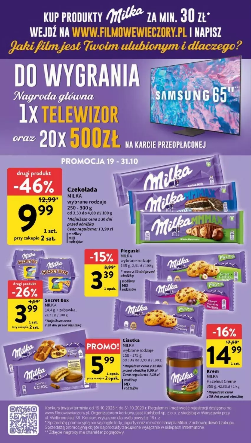 Gazetka promocyjna Intermarche - ważna 19.10 do 25.10.2023 - strona 22 - produkty: Ciastka, Czekolada, Milka, Zabawka