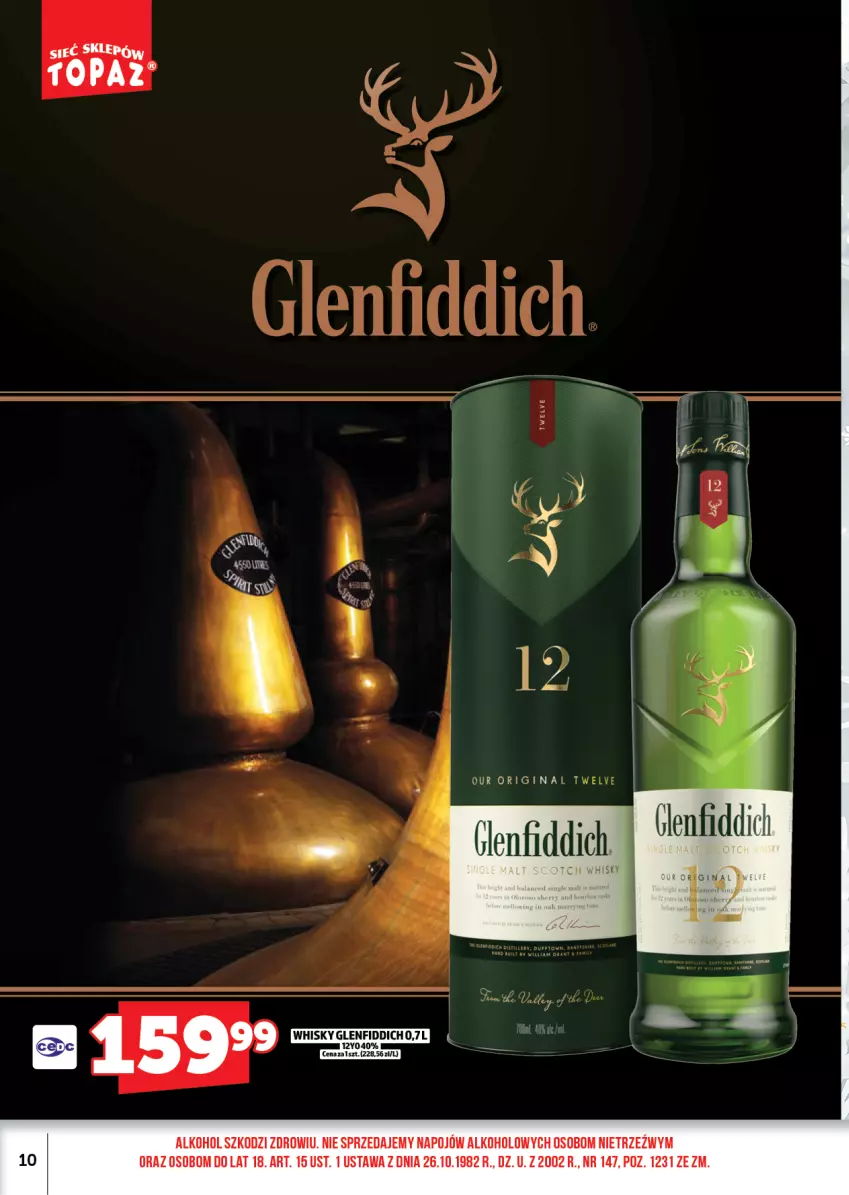 Gazetka promocyjna Topaz - Gazetka - ważna 01.12 do 13.12.2025 - strona 10 - produkty: Gin, Whisky