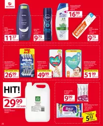 Gazetka promocyjna Selgros - Oferta spożywcza - Gazetka - ważna od 09.08 do 09.08.2023 - strona 26 - produkty: Mydło w płynie, Pampers, Papier, Biały Jeleń, Pasta do zębów, Velvet, Cleanic, Szampon, Gillette, Mydło, Elmex, Nivea