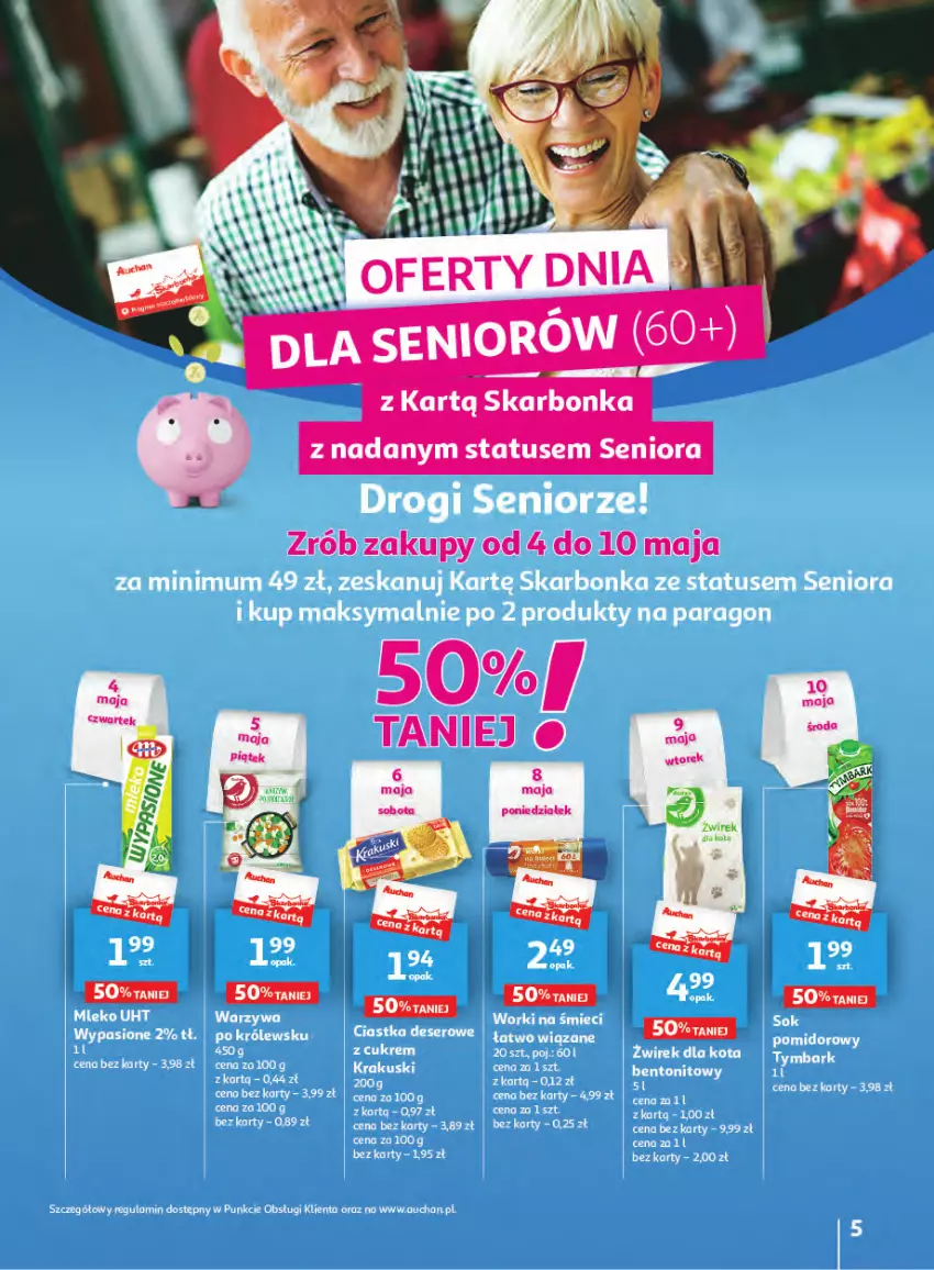 Gazetka promocyjna Auchan - Gazetka Wielkie majowe odkrycia cenowe część #2 Hipermarket Auchan - ważna 04.05 do 10.05.2023 - strona 5