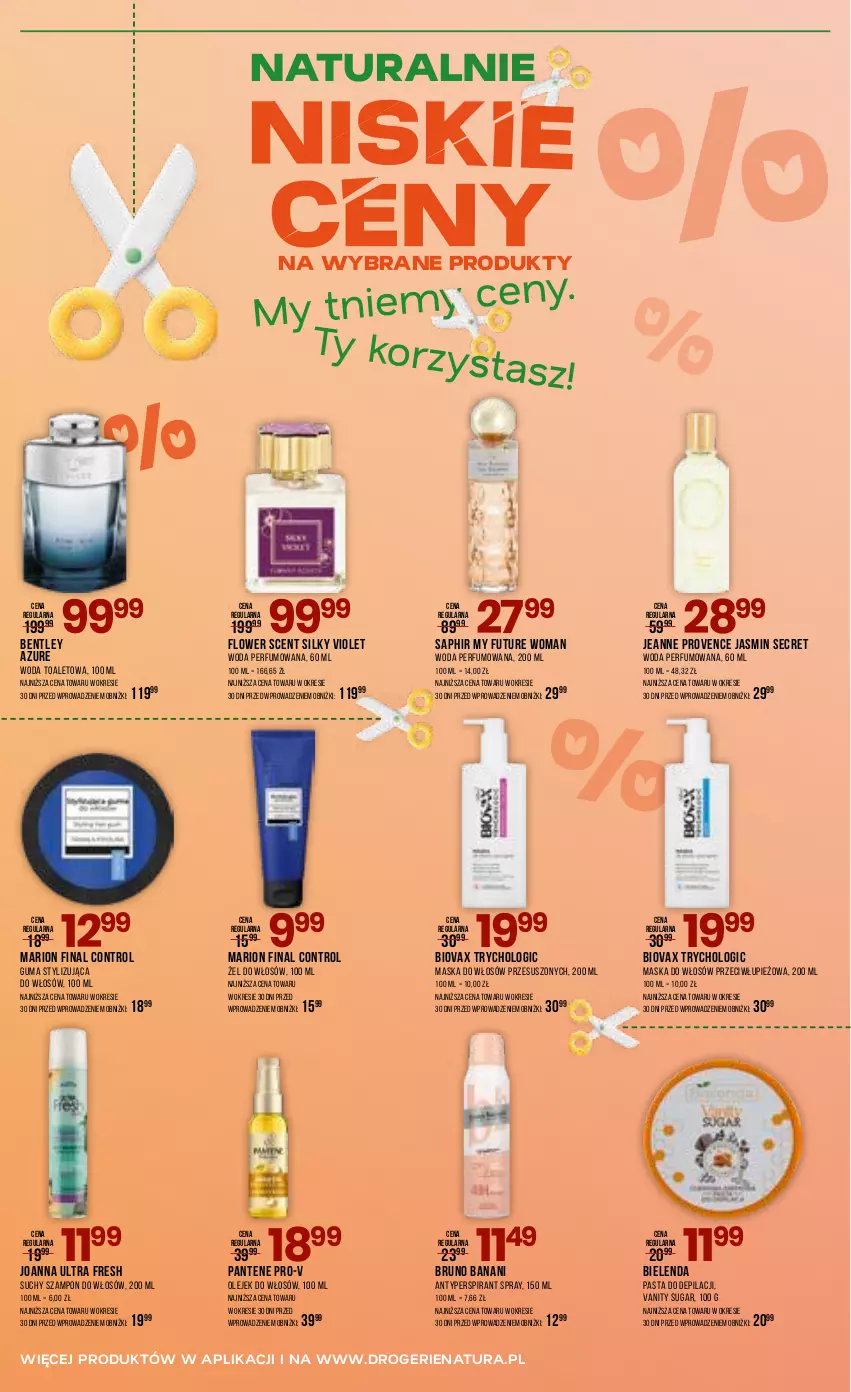 Gazetka promocyjna Drogerie Natura - Gazetka Drogerie Natura - ważna 18.05 do 02.06.2026 - strona 8 - produkty: Antyperspirant, Bielenda, Biovax, Bruno Banani, Control, Joanna, Maska, Maska do włosów, Olej, Pantene, Perfum, Suchy szampon, Szampon, Woda, Woda perfumowana, Woda toaletowa