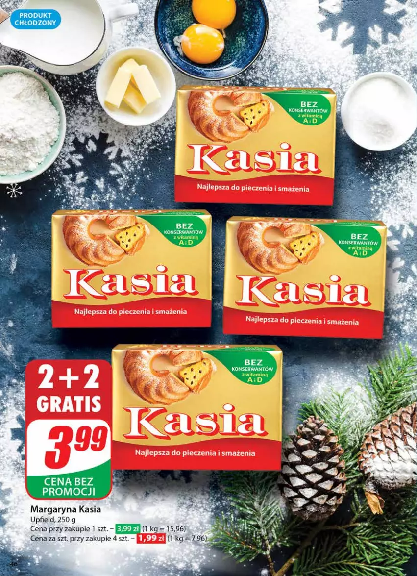 Gazetka promocyjna Dino - Gazetka 51 / 2024 - ważna 18.12 do 24.12.2024 - strona 46 - produkty: Kasia, Margaryna, Ser