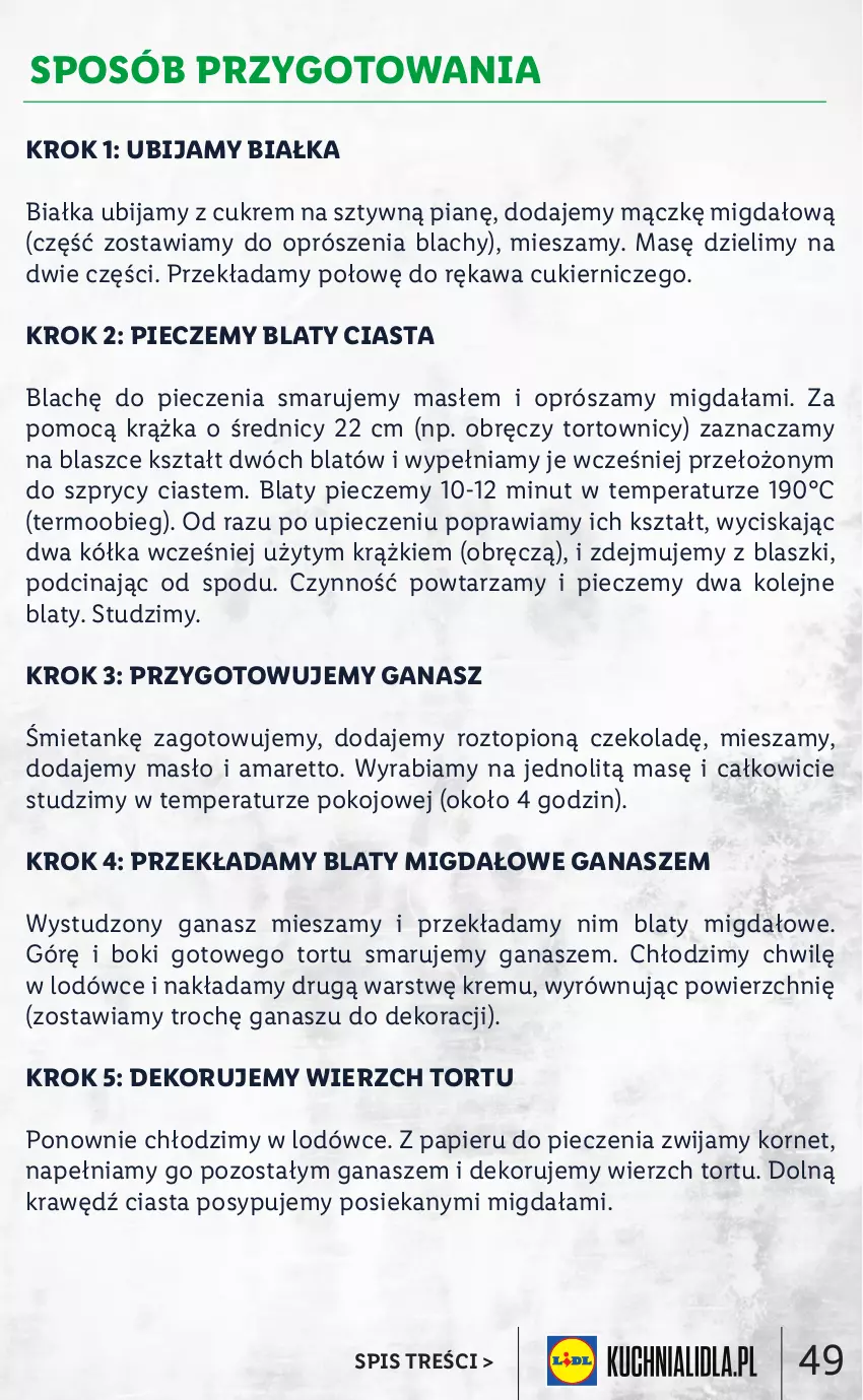 Gazetka promocyjna Lidl - KATALOG ITALIAMO - ważna 07.02 do 12.02.2022 - strona 49 - produkty: Cukier, Kawa, Masło, Olej, Papier, Piec, Top