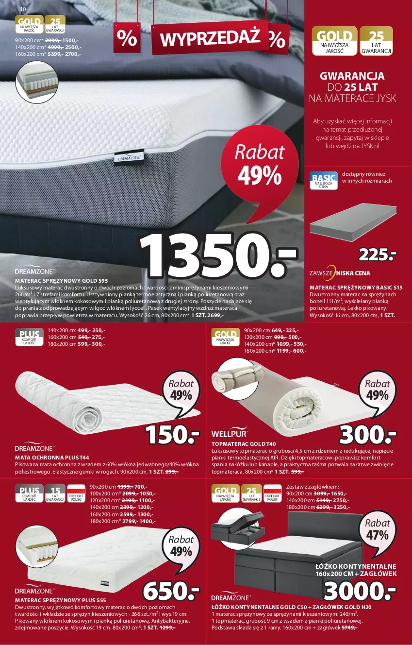 Gazetka promocyjna Jysk - Oferta tygodnia - ważna 23.06 do 06.07.2021 - strona 11 - produkty: Fa, Kokos, LG, Mata ochronna, Materac, Materac sprężynowy, Pasek, Sok, Tera, Top, Zagłówek