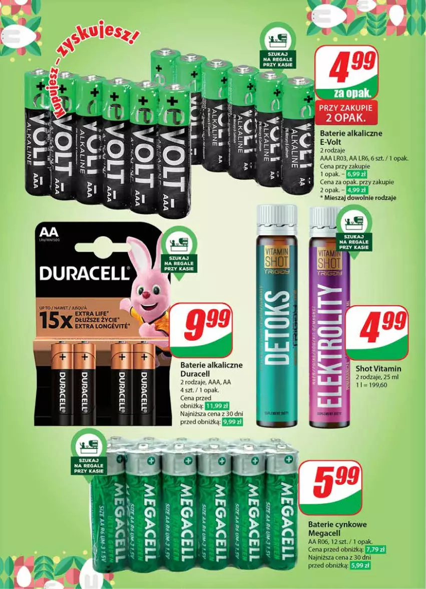 Gazetka promocyjna Dino - Gazetka 13 / 2024 - ważna 27.03 do 02.04.2024 - strona 66 - produkty: Baterie alkaliczne, Cynk, Duracell, Fa