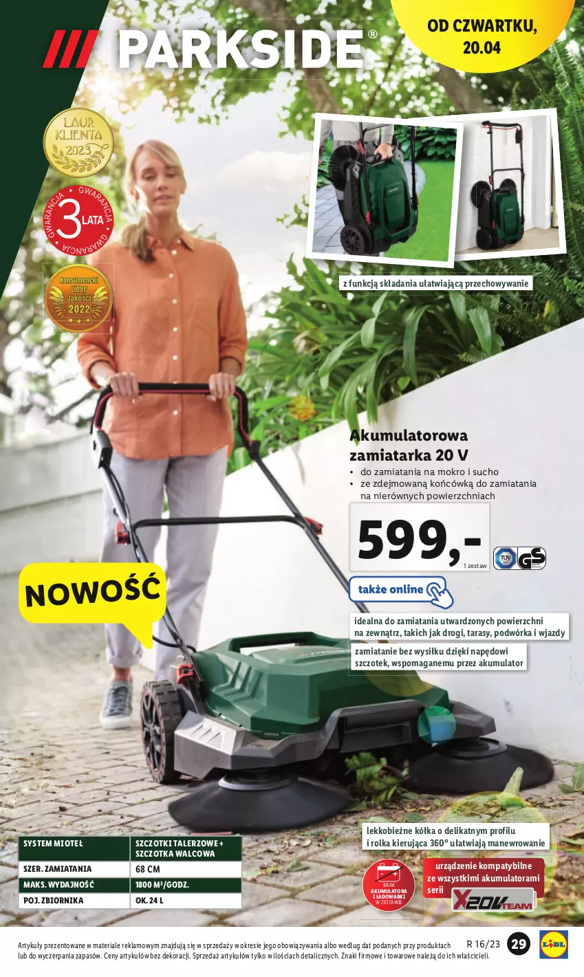 Gazetka promocyjna Lidl - GAZETKA - ważna 17.04 do 22.04.2023 - strona 35 - produkty: Akumulator, Anew, Ser, Szczotka, Talerz, Tarka