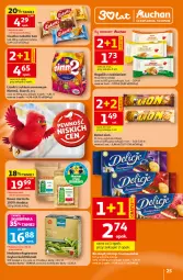 Gazetka promocyjna Auchan - Gazetka 30 Lat Hipermarket Auchan - Gazetka - ważna od 29.07 do 29.07.2026 - strona 25 - produkty: Ciastka, Sok, BIC, Kawa ziarnista, Kawa, Dilmah, Lion, Rogal, Baton, Lizaki, Herbata, Nimm2