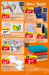 Gazetka promocyjna Auchan - Gazetka 30 Lat Hipermarket Auchan - Gazetka - ważna od 29.07 do 29.07.2026 - strona 31 - produkty: Top, Pościel, Poduszka dekoracyjna, Pojemnik z pokrywką, Pojemnik, Poszewka, Aloe vera, Torba, Pudełko, Dzieci, Danio, Komplet pościeli, Poduszka