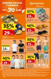 Gazetka promocyjna Auchan - Gazetka 30 Lat Hipermarket Auchan - Gazetka - ważna od 29.07 do 29.07.2026 - strona 36 - produkty: Klapki, Szorty, Sandał, T-shirt