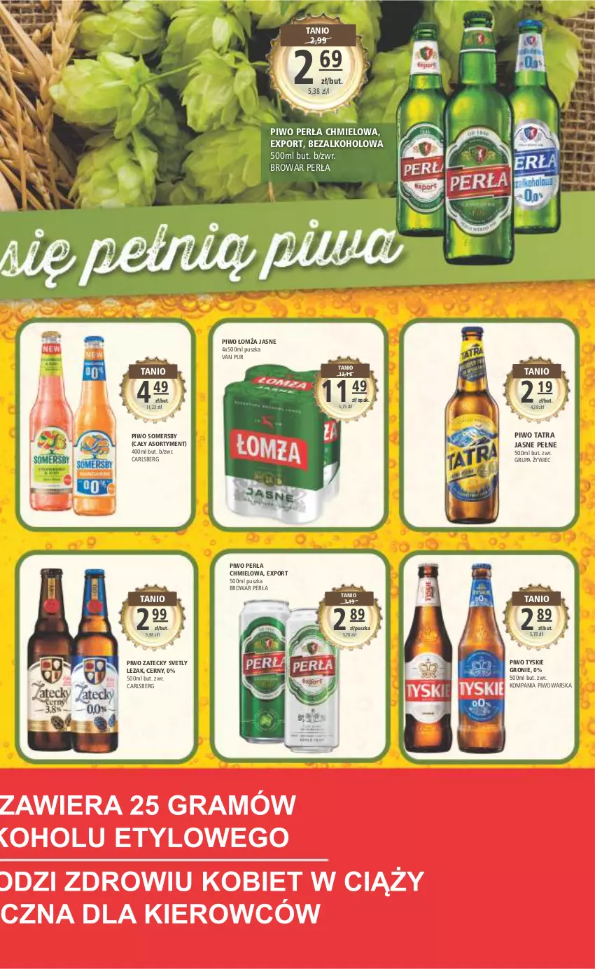 Gazetka promocyjna Arhelan - Gazetka - ważna 09.09 do 18.09.2022 - strona 15 - produkty: Carlsberg, Perła, Piwo, Por, Pur, Somersby, Tatra, Tyskie