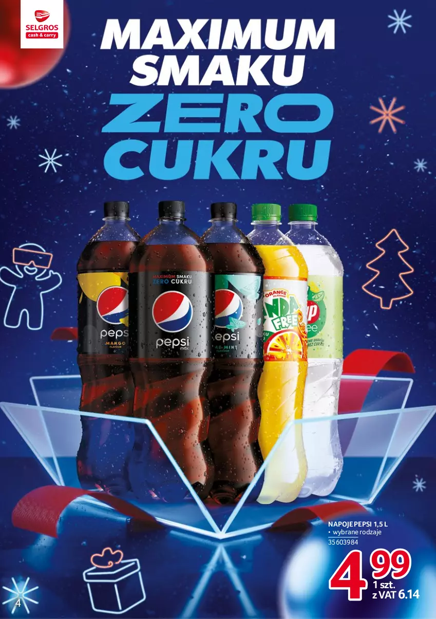 Gazetka promocyjna Selgros - Katalog Markowe Produkty - ważna 22.04 do 31.12.2022 - strona 4 - produkty: Napoje, Pepsi