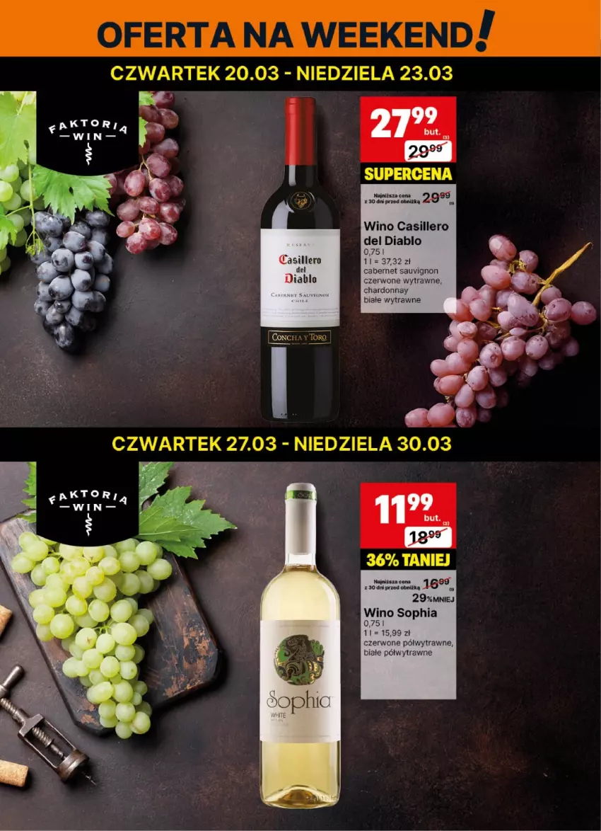 Gazetka promocyjna Delikatesy Centrum - DeliBarek DC12-DC13 - ważna 17.03 do 30.03.2025 - strona 2 - produkty: Cabernet Sauvignon, Chardonnay, Wino