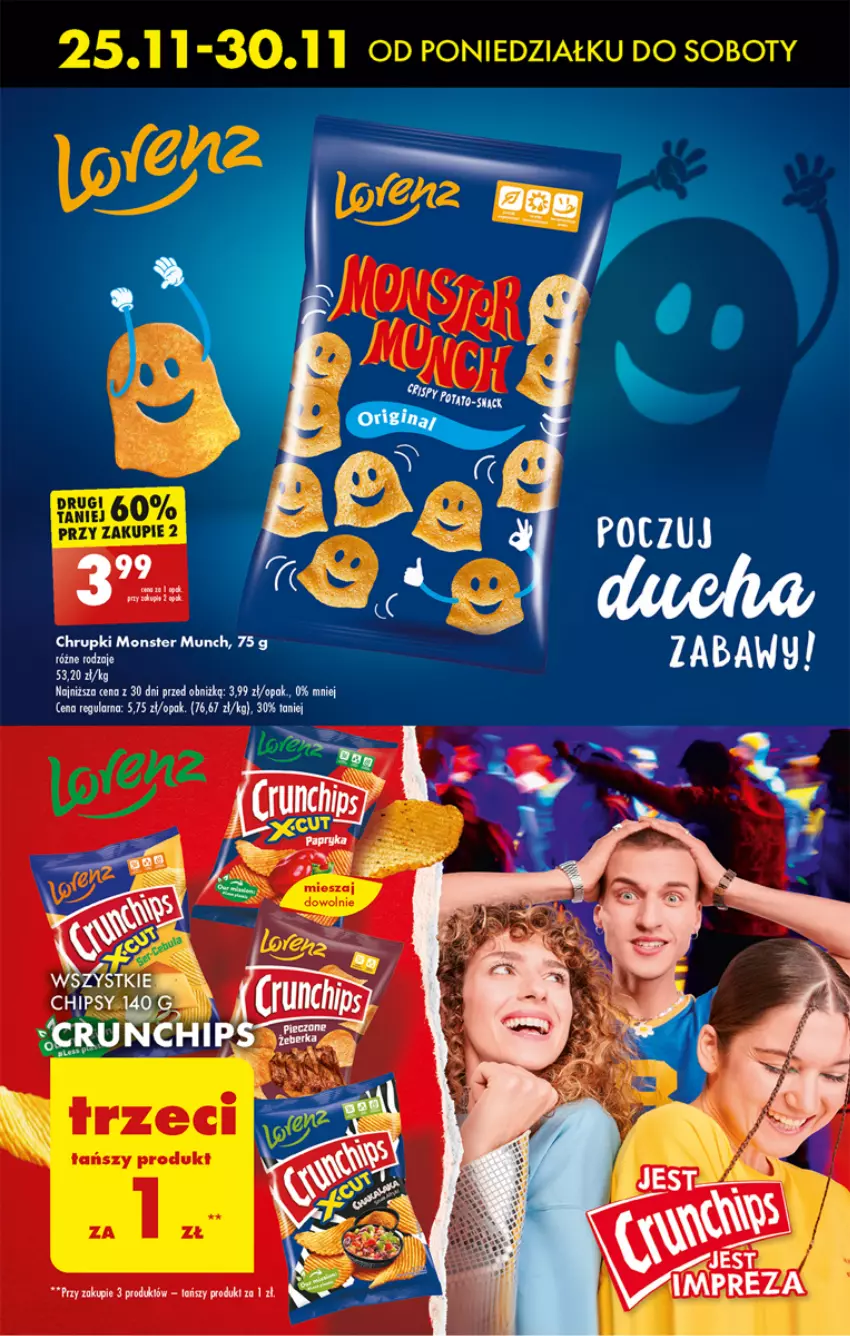 Gazetka promocyjna Biedronka - Od poniedzialku - ważna 25.11 do 30.11.2024 - strona 53 - produkty: Chrupki, Monster Munch