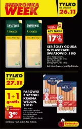 Gazetka promocyjna Biedronka - Od poniedzialku - Gazetka - ważna od 30.11 do 30.11.2024 - strona 5 - produkty: Ser, Parówki, Parówki z szynki, Dron, Gouda, Fa