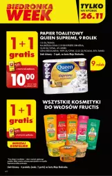 Gazetka promocyjna Biedronka - Od poniedzialku - Gazetka - ważna od 30.11 do 30.11.2024 - strona 8 - produkty: Fructis, Por, Gra, Papier, Papier toaletowy, Dron