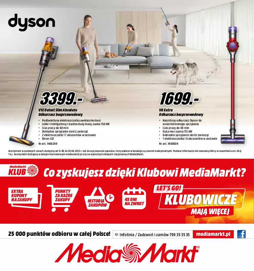 Gazetka promocyjna Media Markt - Gazetka Media Markt - ważna 12.06 do 30.06.2023 - strona 16 - produkty: Absolut, Intel, LANA, Odkurzacz, Odkurzacz bezprzewodowy, Sprzątanie, Szczotka