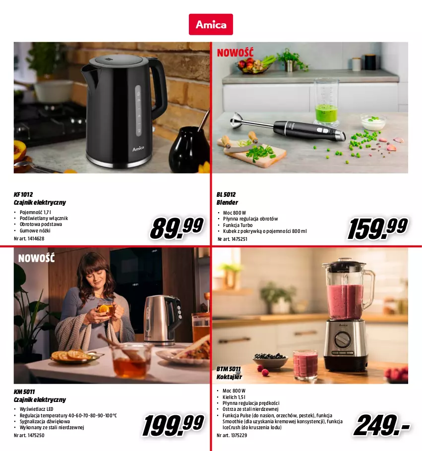 Gazetka promocyjna Media Markt - Gazetka Media Markt - ważna 12.06 do 30.06.2023 - strona 6 - produkty: Blender, Czajnik, Czajnik elektryczny, Kubek, O nas, Smoothie, Stek