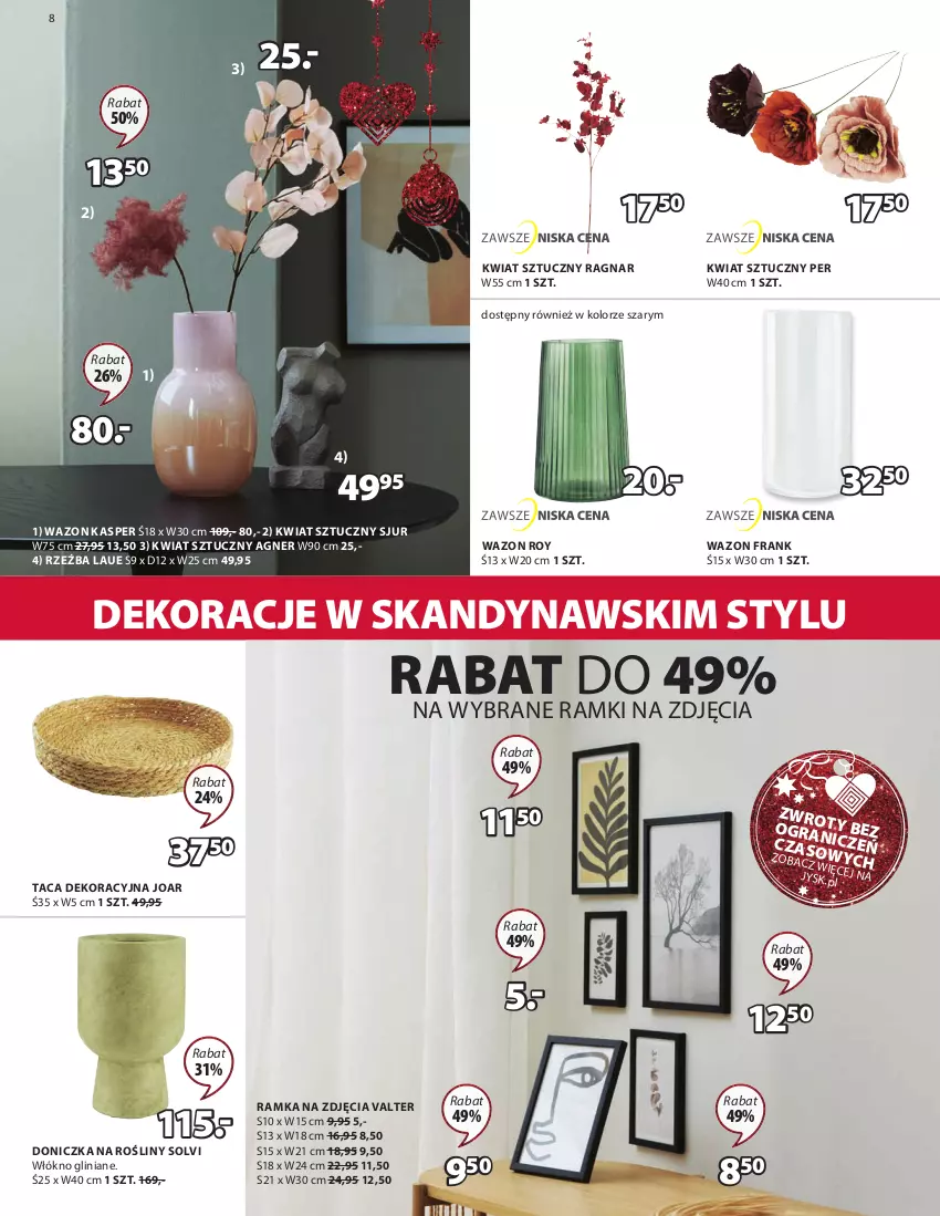 Gazetka promocyjna Jysk - Oferta tygodnia - ważna 28.11 do 26.12.2022 - strona 9 - produkty: Doniczka na rośliny, Gra, Ramka, Taca, Wazon