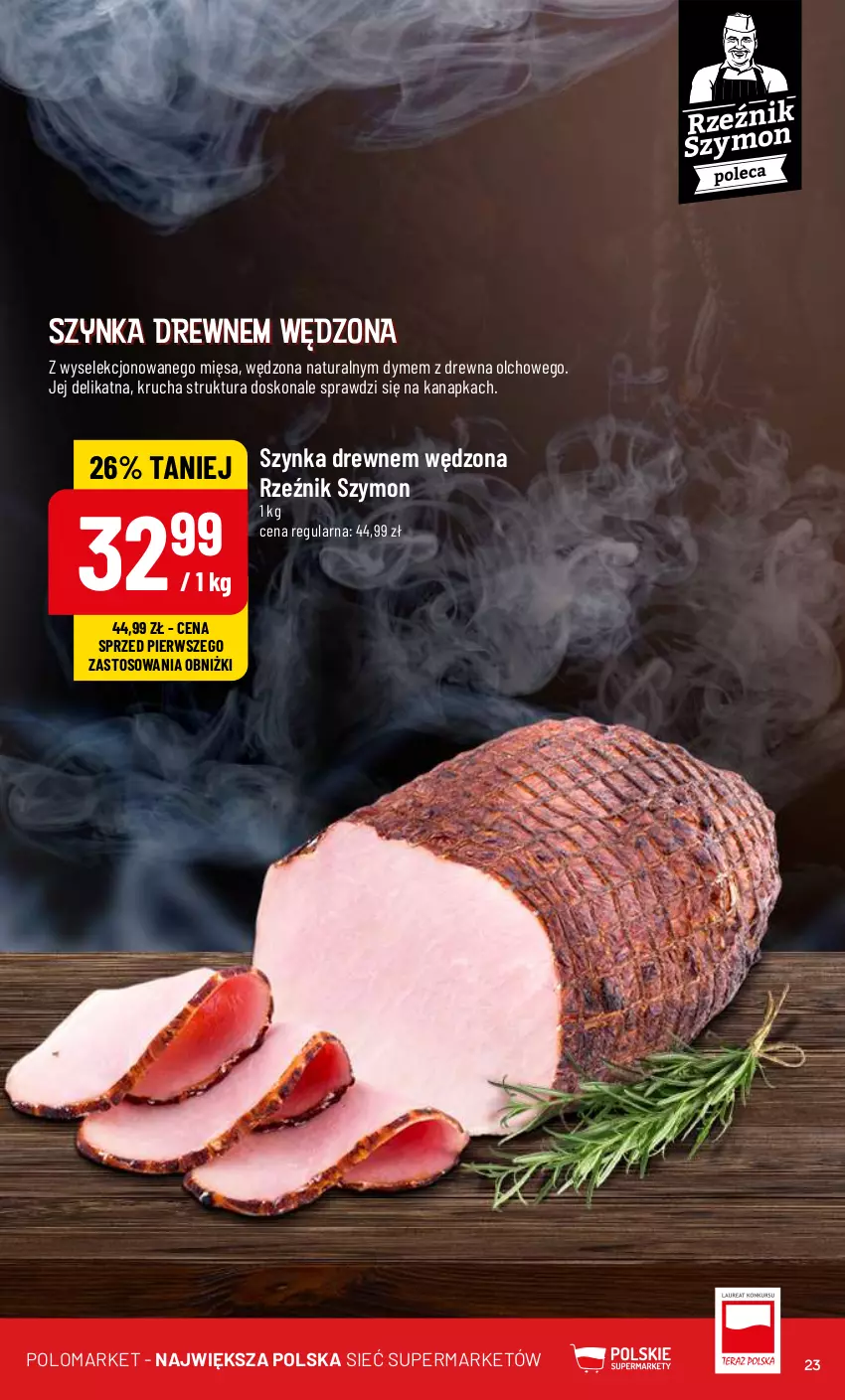 Gazetka promocyjna PoloMarket - Gazetka pomocyjna - ważna 03.07 do 09.07.2024 - strona 23 - produkty: Szynka