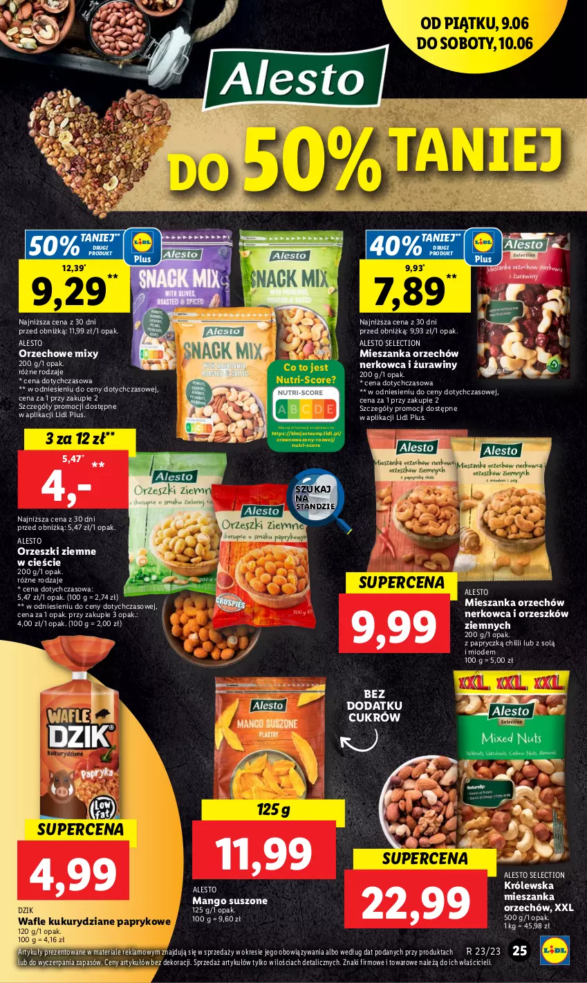 Gazetka promocyjna Lidl - GAZETKA - ważna 09.06 do 10.06.2023 - strona 35 - produkty: Mango, Mango suszone, Orzeszki, Orzeszki ziemne, Wafle, Wazon