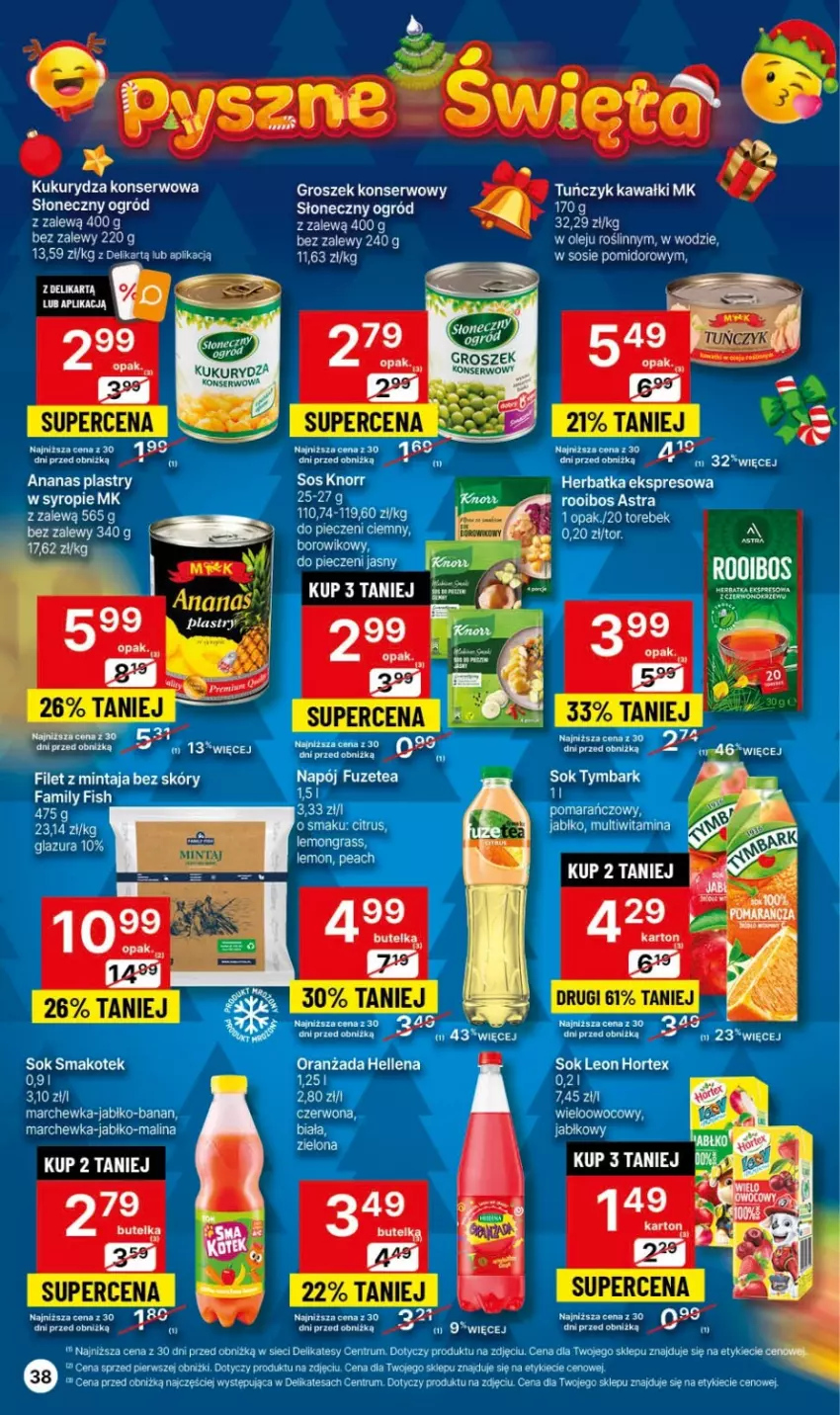 Gazetka promocyjna Delikatesy Centrum - Gazetka DC44 czw-sr - ważna 09.11 do 15.11.2023 - strona 38 - produkty: Ananas, Glazura, Groszek, Kawa, Kotek, Lazur, Mintaj, Napój, Ogród, Olej, Rum, Ser, Smakotek, Sok, Sos, Syrop, Tuńczyk