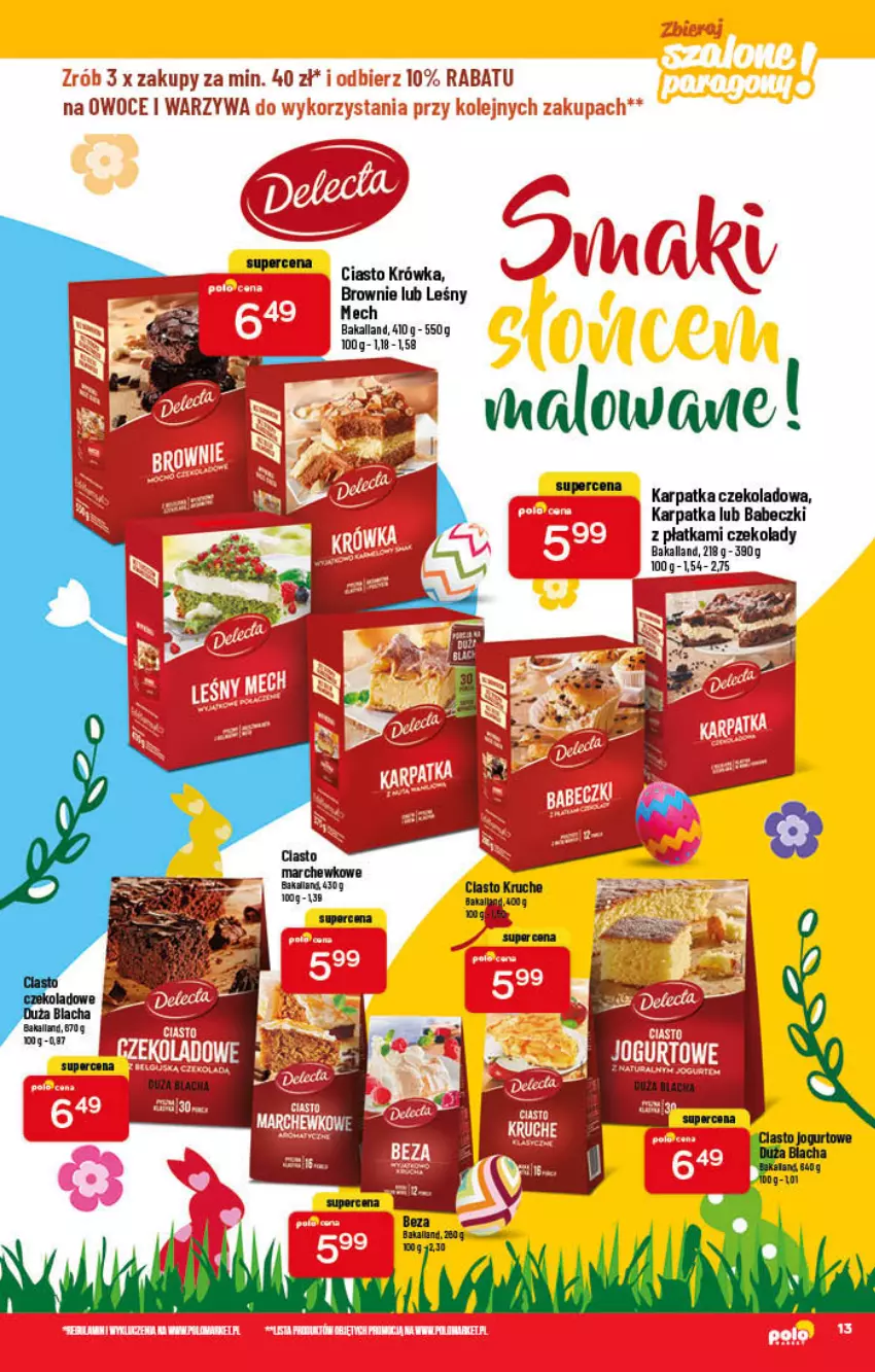 Gazetka promocyjna PoloMarket - Gazetka pomocyjna - ważna 02.03 do 08.03.2022 - strona 13 - produkty: Babeczki, Bakalland, Brownie, Karp, Owoce, Warzywa