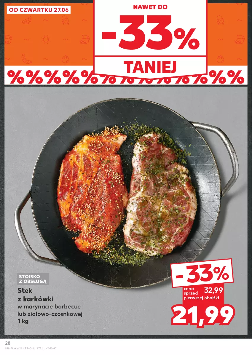 Gazetka promocyjna Kaufland - Gazetka tygodnia - ważna 27.06 do 03.07.2024 - strona 28 - produkty: Stek