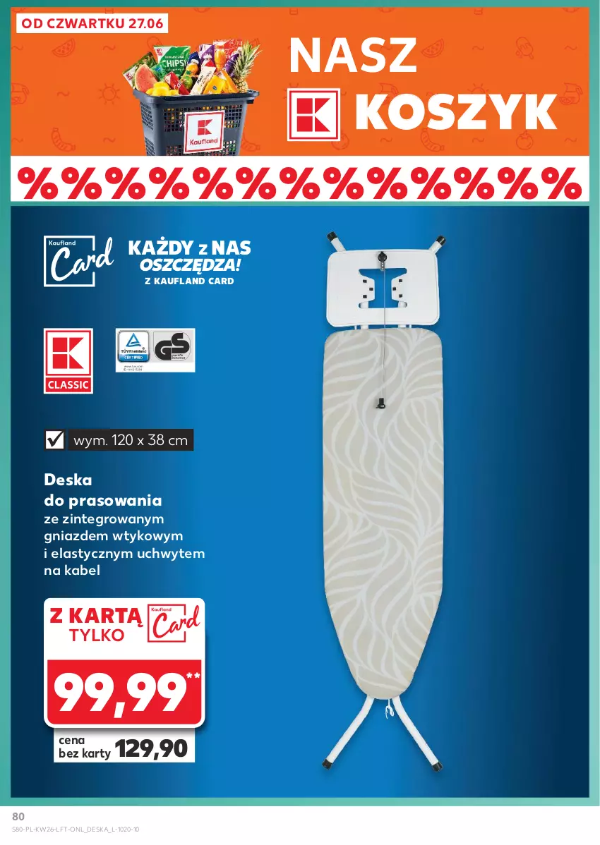 Gazetka promocyjna Kaufland - Gazetka tygodnia - ważna 27.06 do 03.07.2024 - strona 80 - produkty: Deska do prasowania, Kosz