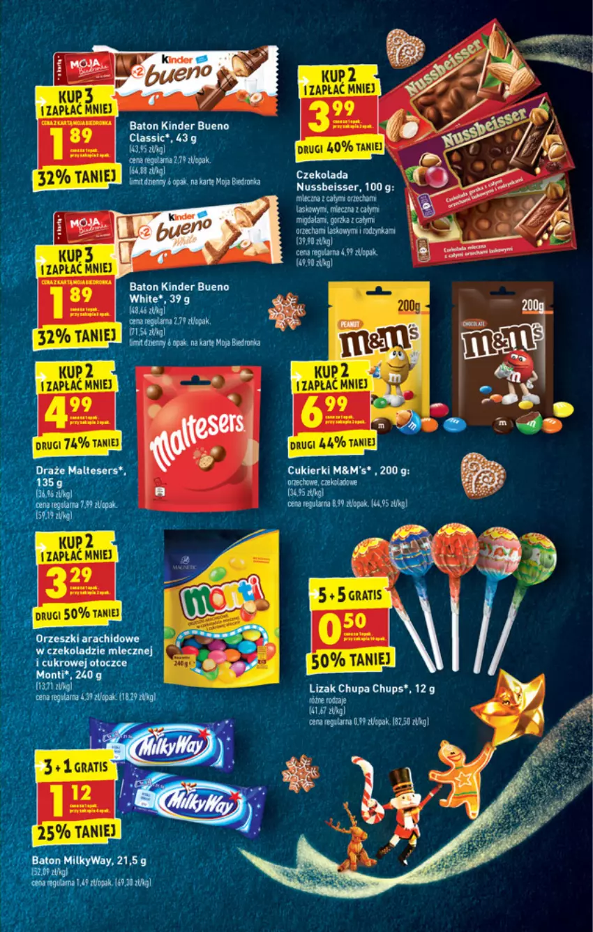 Gazetka promocyjna Biedronka - Święta - ważna 13.12 do 19.12.2021 - strona 39 - produkty: Baton, Chupa Chups, Cif, Cukier, Cukierki, Dron, Gala, Kinder, Kinder Bueno, Leon, Miecz