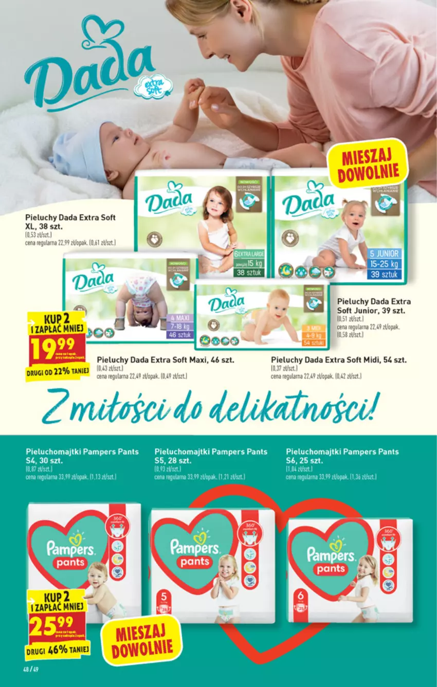 Gazetka promocyjna Biedronka - Święta - ważna 13.12 do 19.12.2021 - strona 48 - produkty: Dada, Gin, Majtki, Pampers, Pieluchomajtki, Pieluchy