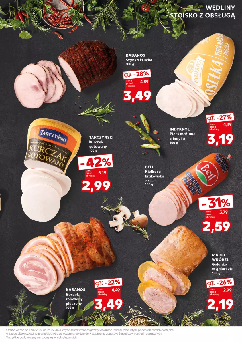 Gazetka promocyjna Kaufland - Kaufland - ważna 23.09 do 25.09.2024 - strona 17 - produkty: Bell, Boczek, Kabanos, Kiełbasa, Kurczak, LANA, Madej Wróbel, Szynka, Tarczyński