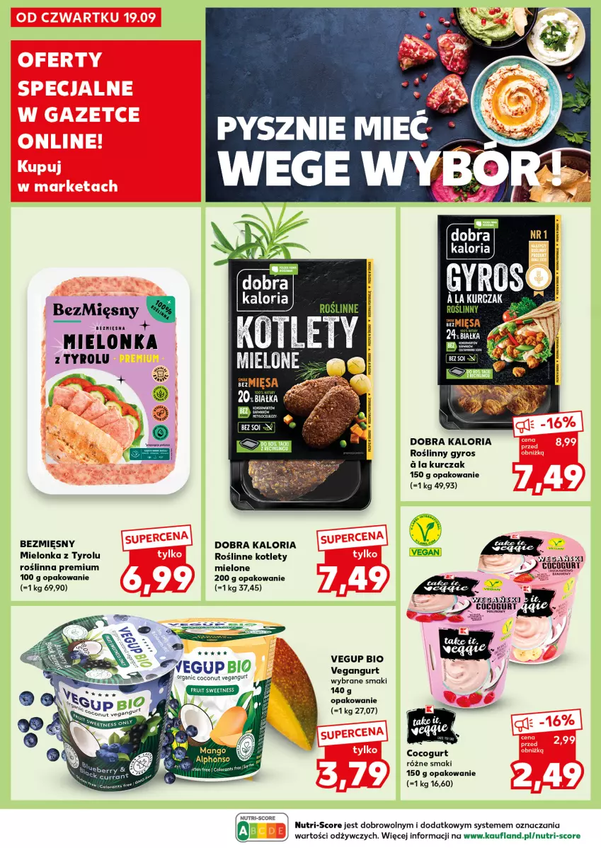 Gazetka promocyjna Kaufland - Kaufland - ważna 23.09 do 25.09.2024 - strona 20 - produkty: Gyros, Kotlet, Kurczak, Por, Roślinny gyros, Vegangurt