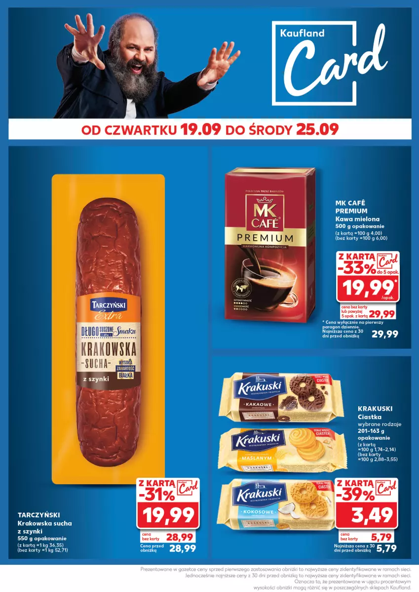 Gazetka promocyjna Kaufland - Kaufland - ważna 23.09 do 25.09.2024 - strona 30 - produkty: Ciastka, Kawa, Kawa mielona, Kiwi, Krakus, Krakuski, Tarczyński