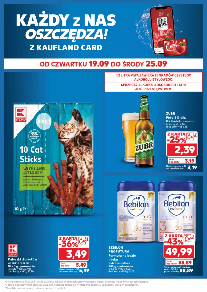 Gazetka promocyjna Kaufland - Kaufland - ważna 23.09 do 25.09.2024 - strona 31 - produkty: BEBILON, Fa, Gra, Mleko, O nas, Piwa, Piwo